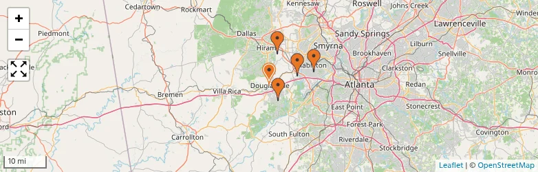 Related schools map
