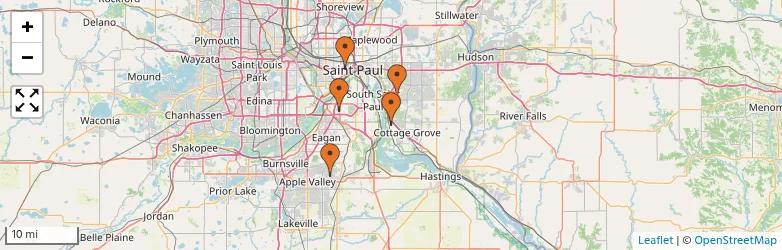 Related schools map