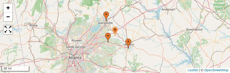 Related schools map