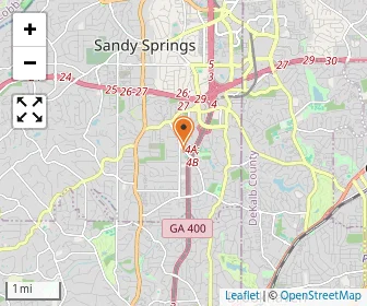Map of Atlanta Jewish Academy