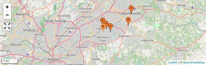 Related schools map
