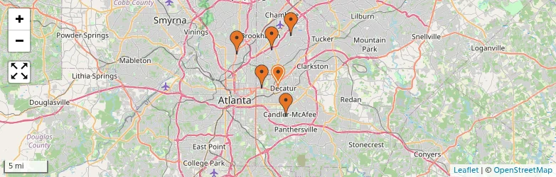 Related schools map