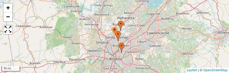 Related schools map
