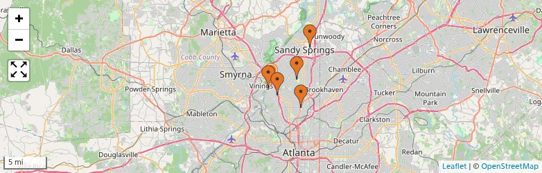 Related schools map