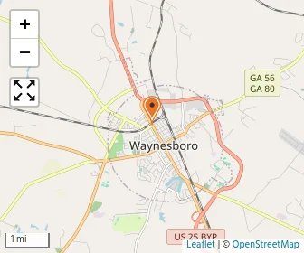 Map of Waynesboro Mennonite School