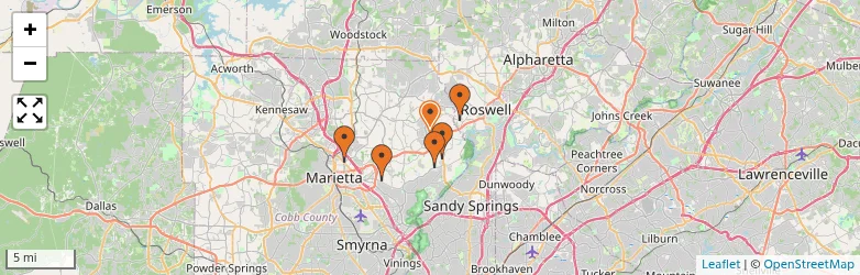 Related schools map