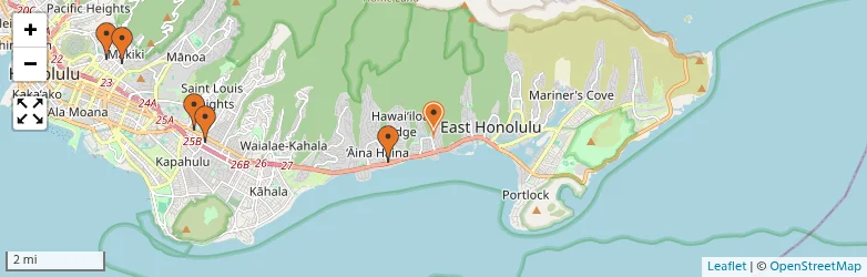 Related schools map