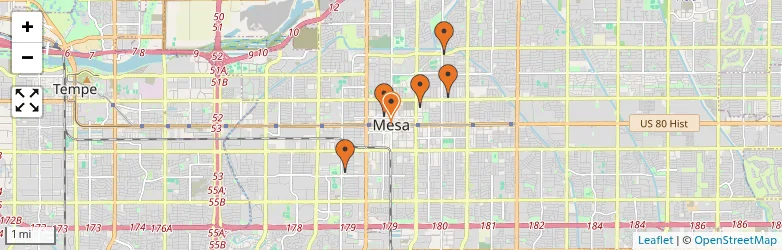 Related schools map