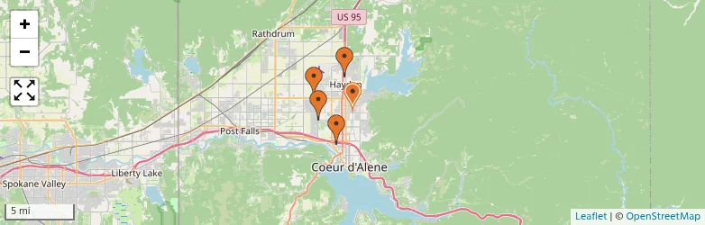 Related schools map