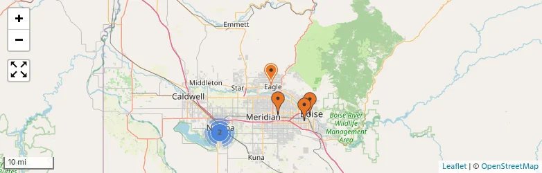 Related schools map