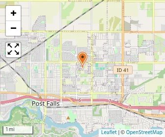 Map of Post Falls Christian Academy