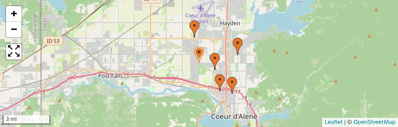 Related schools map