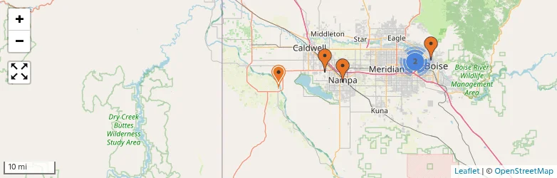 Related schools map