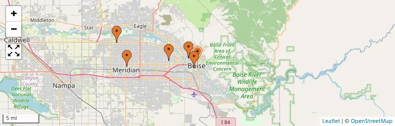 Related schools map