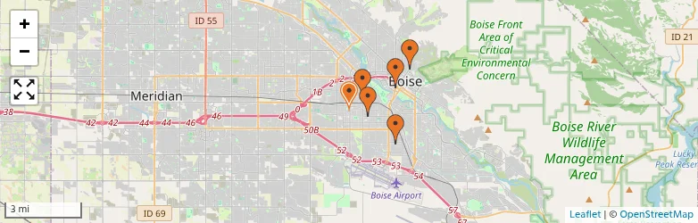 Related schools map