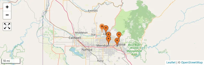 Related schools map