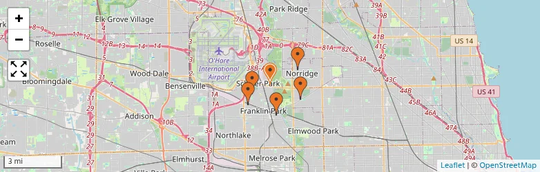 Related schools map