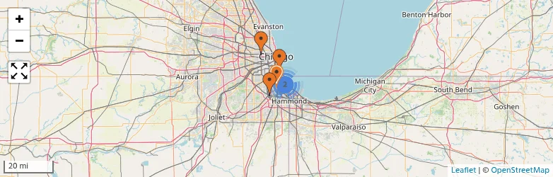 Related schools map