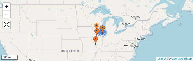 Related schools map