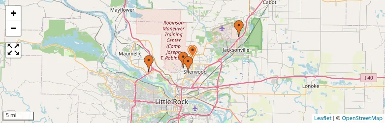 Related schools map