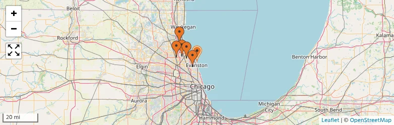 Related schools map