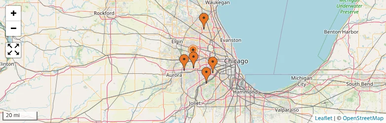 Related schools map