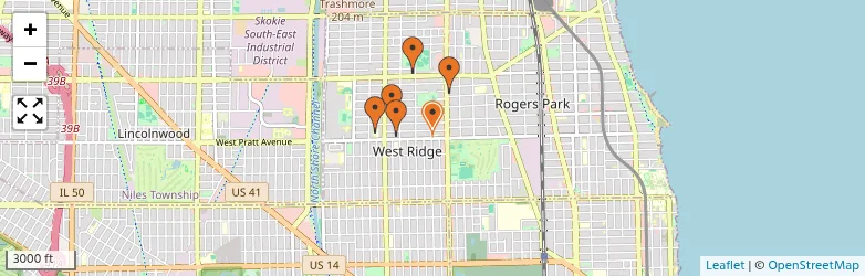 Related schools map