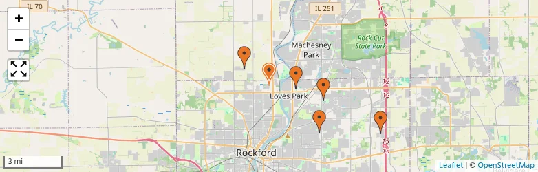 Related schools map