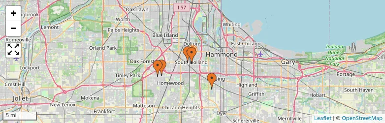 Related schools map