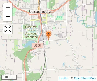 Map of Carbondale New School