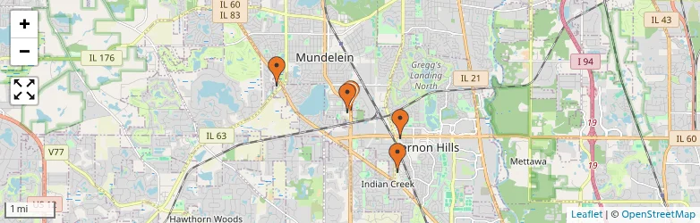 Related schools map