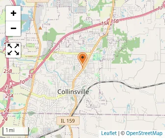Map of Collinsville Christian Academy
