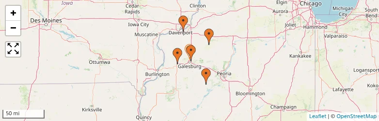 Related schools map