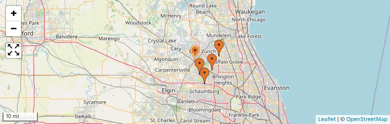 Related schools map