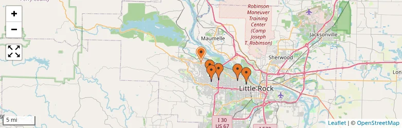 Related schools map