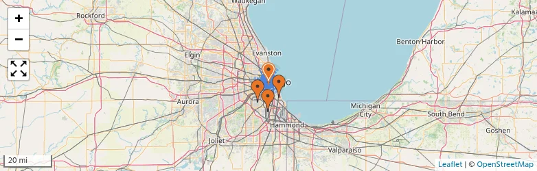 Related schools map