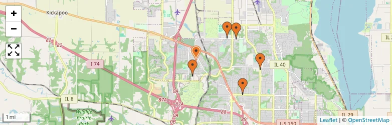 Related schools map
