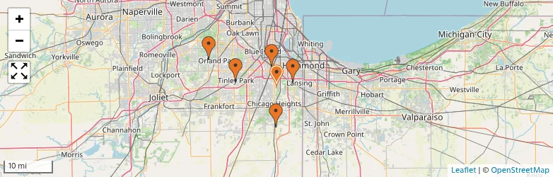Related schools map