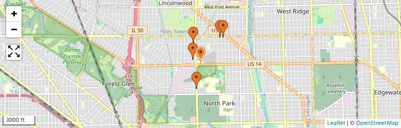 Related schools map