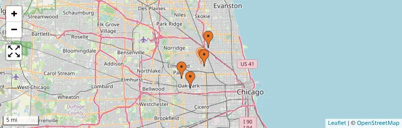 Related schools map