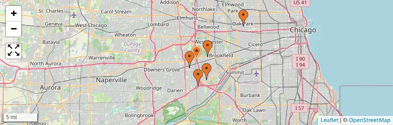 Related schools map