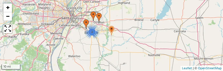 Related schools map