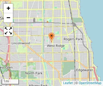 Map of Ida Crown Jewish Academy