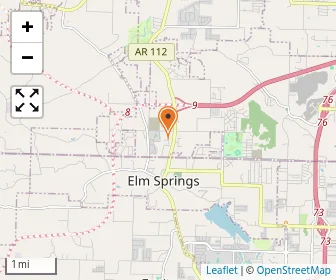 Map of Northwest Arkansas Christian A