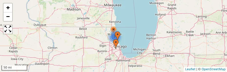 Related schools map