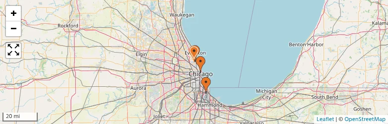 Related schools map