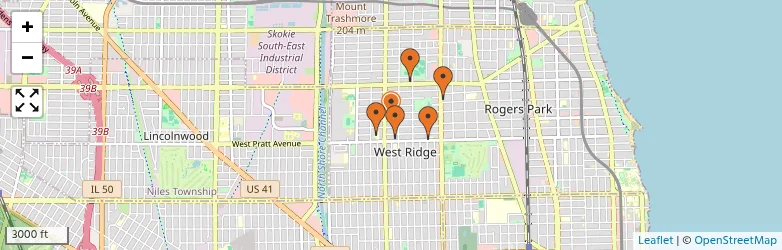 Related schools map