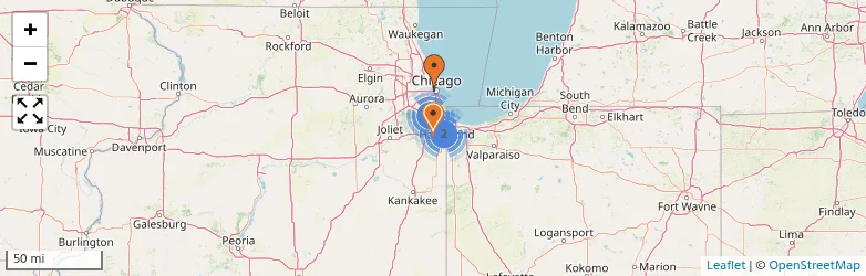 Related schools map
