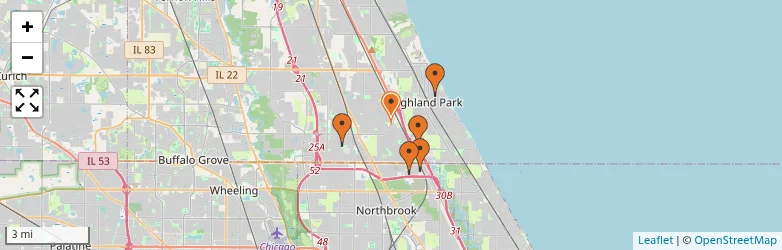 Related schools map