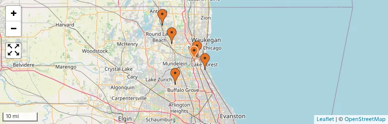 Related schools map